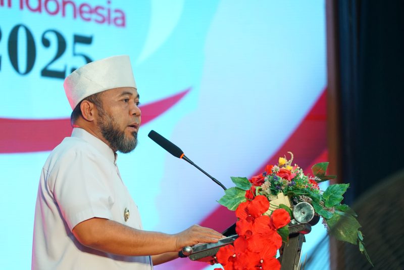 Foto : Gubernur Bengkulu, Helmi Hasan, dalam pembukaan Pekerja Migran Indonesia (PMI) Expo Merah Putih 2025 di Aula Poltekkes Bengkulu