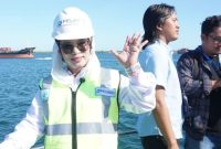 Foto : Senator Destita ketika sidak ke Pelindo