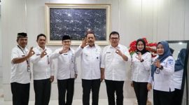 Foto : Wakil Gubernur Bengkulu, Mian, menerima audiensi dari Kepala Kantor Wilayah Kementerian Hukum dan HAM (Kemenkumham) Sumatera Selatan, Hendry Marulitua.