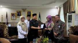 Foto : Kepala Balai Bahasa Provinsi Bengkulu, Andriana Yohan, melakukan audiensi dengan Penjabat Sekretaris Daerah (Pj. Sekda) Provinsi Bengkulu, Herwan Antoni.