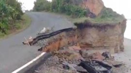 Foto : Kondisi jalan eks nasional Bintunan–Urai–Ketahun, Kabupaten Bengkulu Utara.