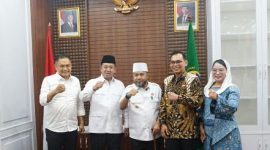 Foto : Anggota DPD RI Perwakilan Provinsi Bengkulu, Apt Destita Khairilisani, S.Farm., MSM, mendampingi Gubernur Bengkulu Helmi Hasan dalam kunjungan kerja ke Kementerian Agraria dan Tata Ruang/Badan Pertanahan Nasional (ATR/BPN) berfoto bersama.