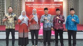 Foto : Penjabat Sekretaris Daerah Provinsi Bengkulu, Herwan Antoni, saat membuka Rapat Koordinasi Daerah (Rakerda) TPAKD se-Provinsi Bengkulu Tahun 2025