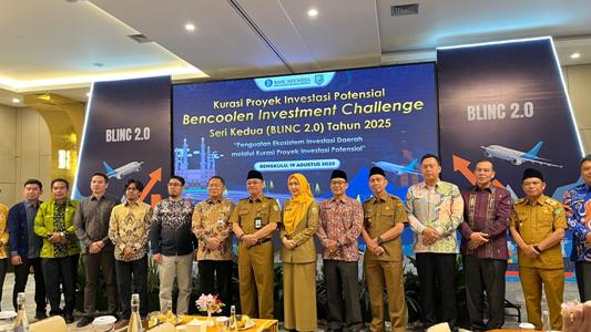 Foto : Pemerintah Provinsi Bengkulu terus mendorong peningkatan investasi daerah melalui gelaran Bencoolen Investment Challenge (BLINC) 2.0 Tahun 2025.