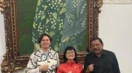 Foto : Wakil Gubernur Bengkulu Mian bertemu langsung dengan Wakil Menteri Pendidikan Tinggi, Sains, dan Teknologi (Wamendiktisaintek), Stella Christie.