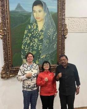 Foto : Wakil Gubernur Bengkulu Mian bertemu langsung dengan Wakil Menteri Pendidikan Tinggi, Sains, dan Teknologi (Wamendiktisaintek), Stella Christie.