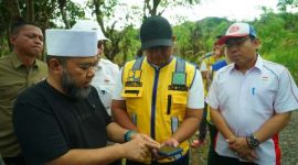Foto : Gubernur mengecek rencana pembangunan RSUD M Yunus