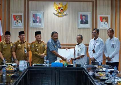 Foto : Pertemuan dengan  pihak BPK dan Pemprov Bengkulu.