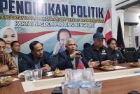 Foto : Keterangan pers Pengurus DPW Partai Nasdem Provinsi Bengkulu
