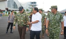 Menhan RI Kunjungi Bengkulu, Wagub Mian Sampaikan Kesiapan Lahan Pembangunan Lanud   