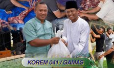 Korem 041/Gamas Laksanakan Pemotongan Hewan Kurban